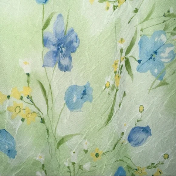 Vintage Y2K Amy Byer Dress Green Floral Size Medium - Picture 5 of 8